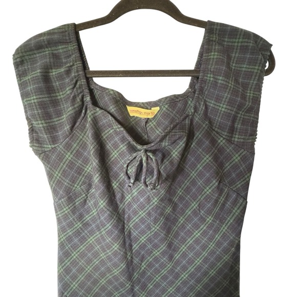 Vintage Jonathan Martin Dress Women's Size 10? Y2K 90s Baby‎ Doll academia - Picture 3 of 4